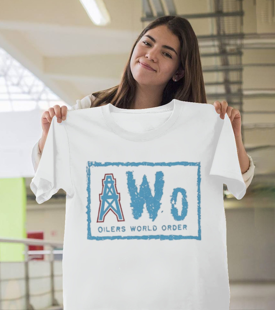 NWo Oilers World Order Houston Oil Derrick T-Shirt