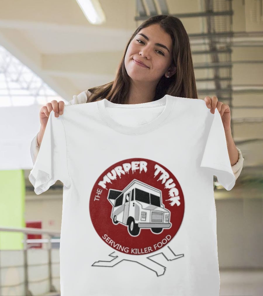 The Murder Truck Serving Killer Food Red Circle T-Shirt