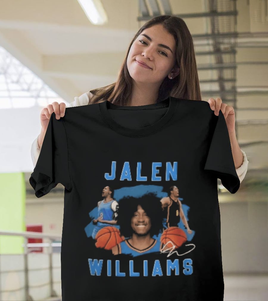 Jalen Williams Basketball Player Collage Bootleg T-Shirt
