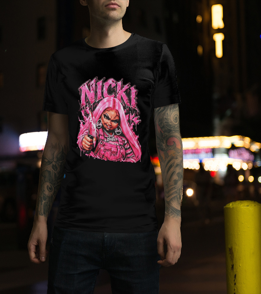 Nicki Chucky Barbie Good Guys Pink Halloween 2026 T-Shirt