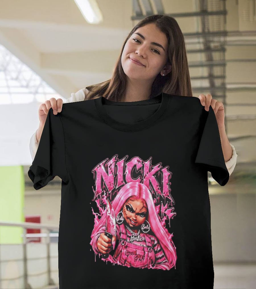 Nicki Chucky Barbie Good Guys Pink Halloween 2026 T-Shirt