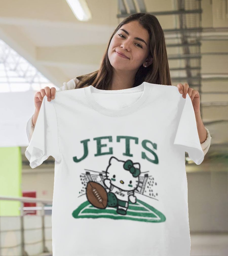 Hello Kitty Jets Football T-Shirt