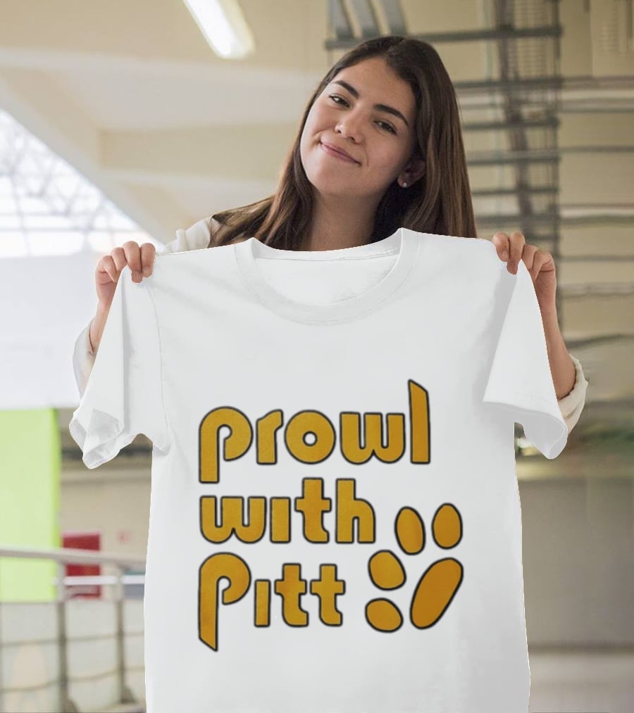 Prowl With Pitt Paw Print Pittsburgh Spirit T-Shirt