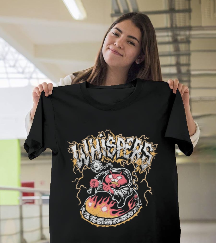 Whispers Armada Bumper Car Devil Flames Lightning T-Shirt