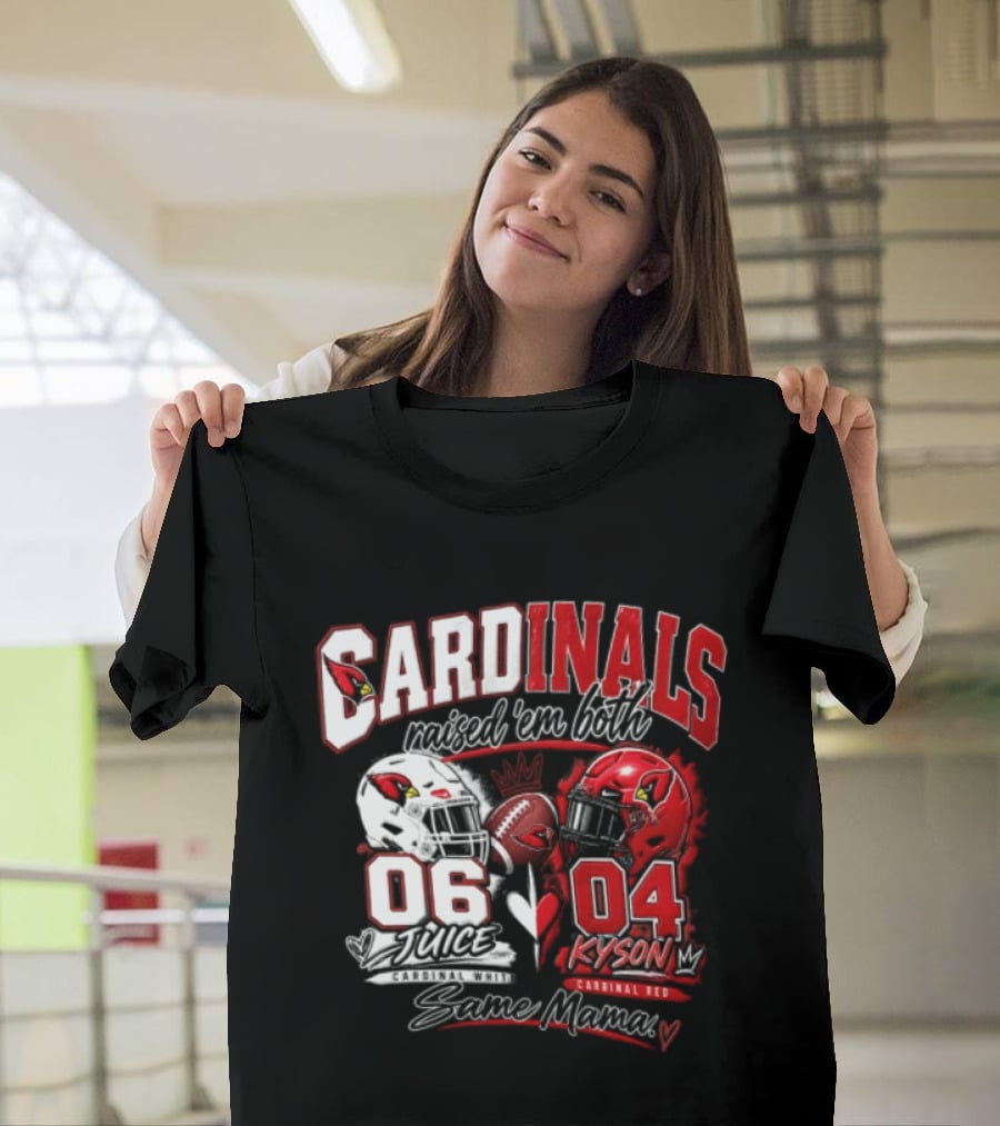 Cardinals Raised 'em Both 06 White Juice Vs 04 Red Kyson Bax Memx T-Shirt