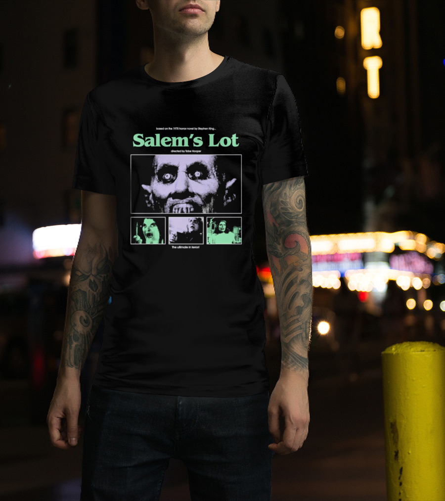 Based On The 1975 Horror Novel By Stephen King Salem's Lot Directed By Tobe Hooper The Ultimate In Terror T-Shirt