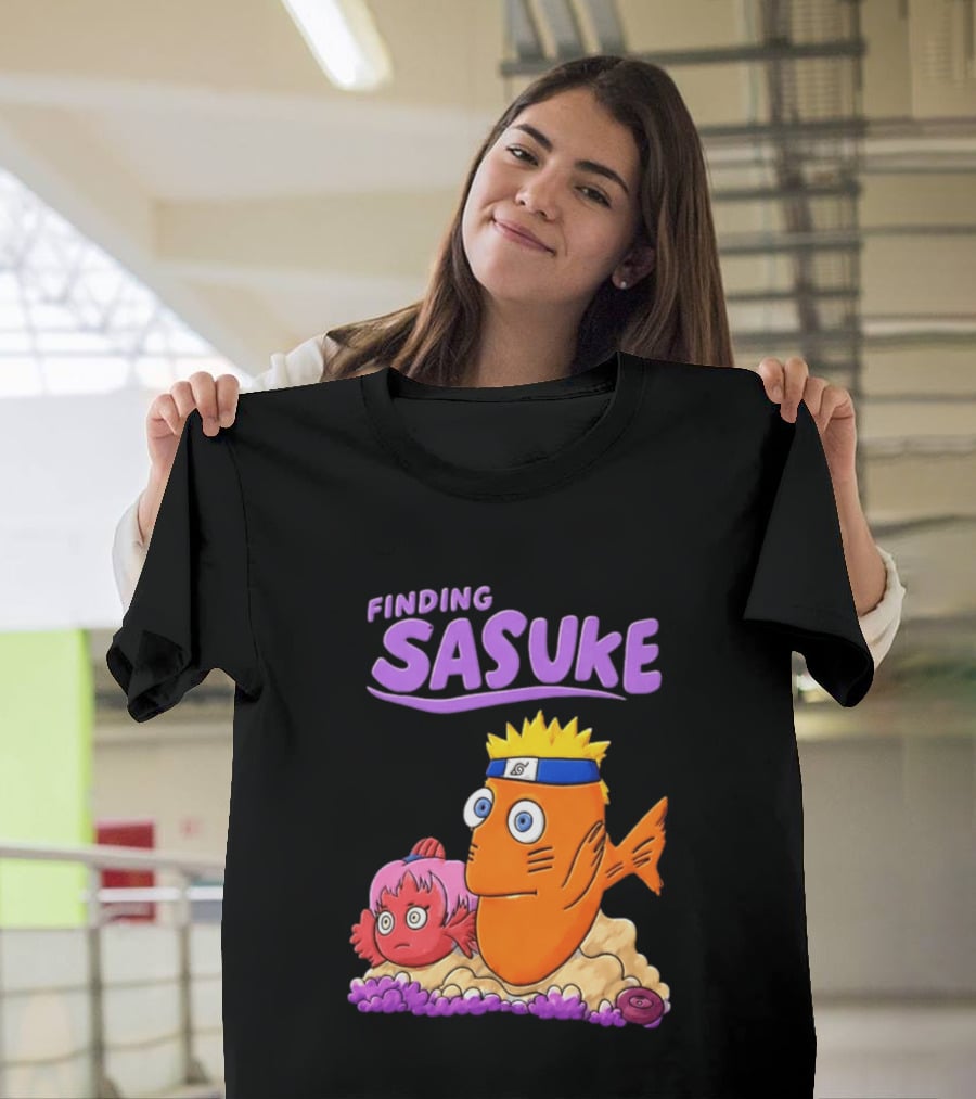Finding Sasuke With Naruto And Nemo Crossover Adventure T-Shirt