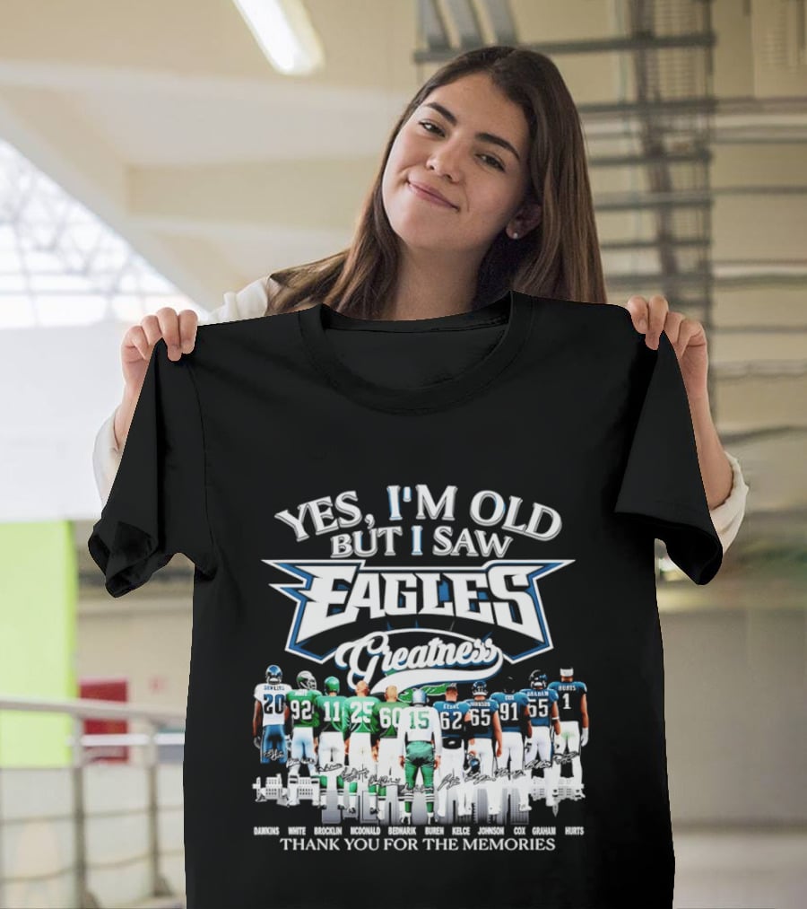 Philadelphia Eagles Greatness Thank You For The Memories T-Shirt