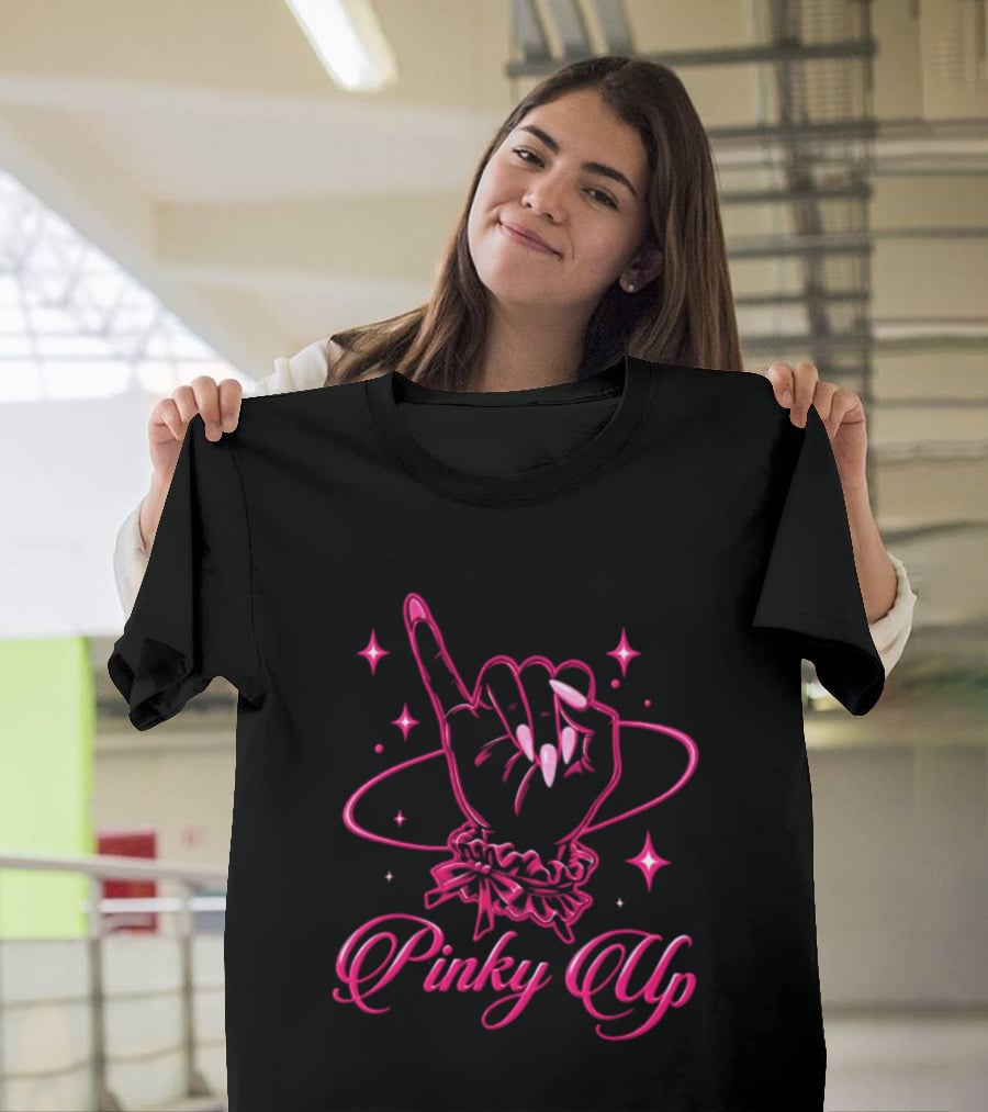 Wildworld Tour 2026 Pinky Up Hand Gesture Sparkling T-Shirt