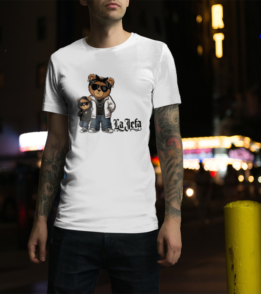 La Jefa Gangster Bears With Bandanas And Sunglasses T-Shirt