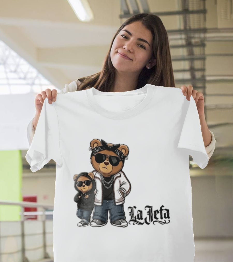 La Jefa Gangster Bears With Bandanas And Sunglasses T-Shirt