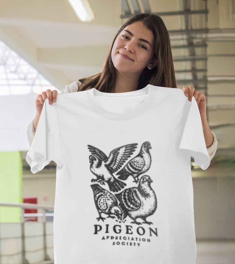 Pigeon Appreciation Society Vintage Bird Enthusiast Collective T-Shirt