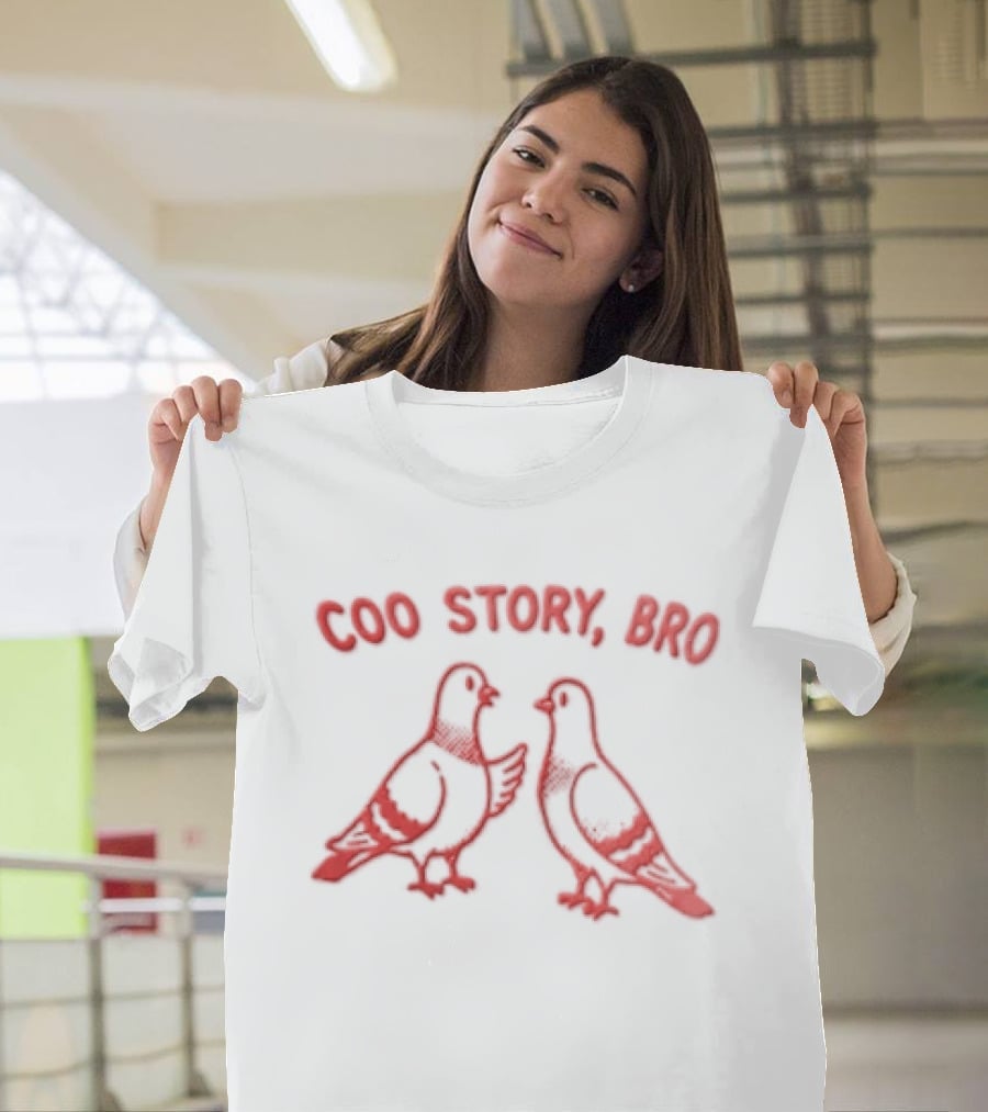 Coo Story Bro Pigeon Humor Two Birds T-Shirt