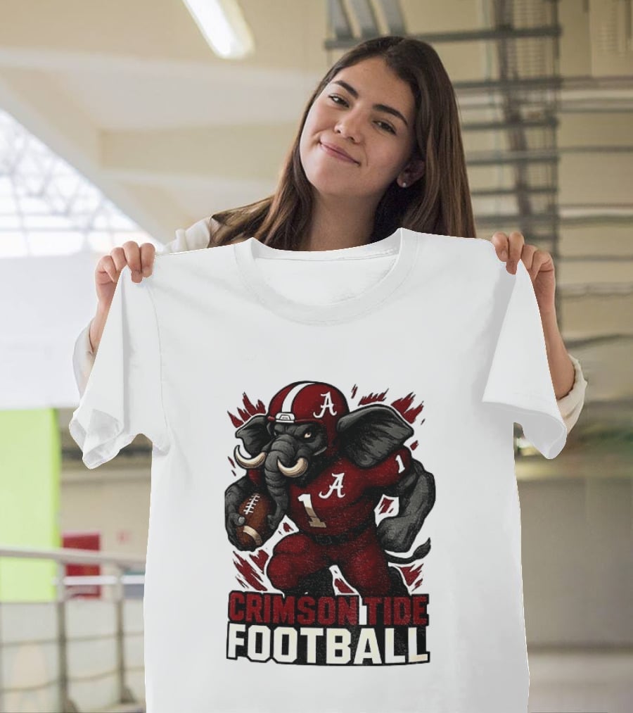 Crimson Tide Football Elephant Alabama A 1 T-Shirt