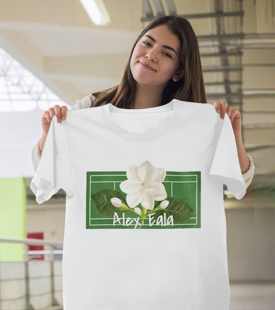 Alex Eala Sampaguita Tennis Court Blossom T-Shirt