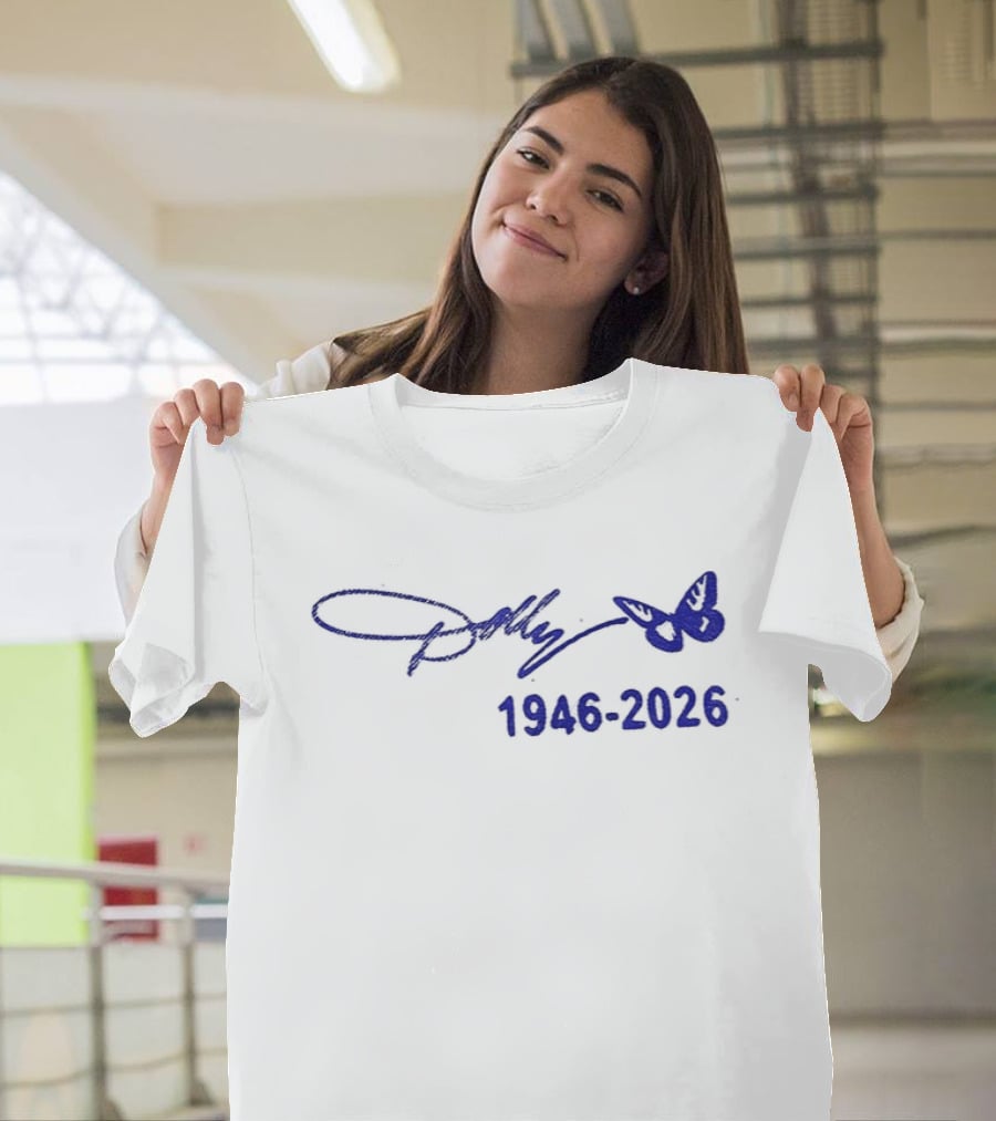 Dolly Parton Signature Butterfly 1946 2026 T-Shirt