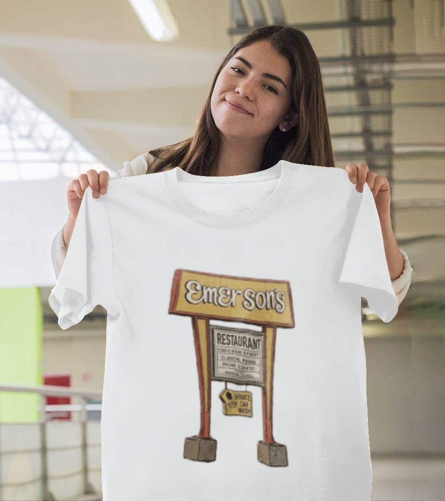 Emerson's Restaurant Sign Main Street Clarion Phone T-Shirt