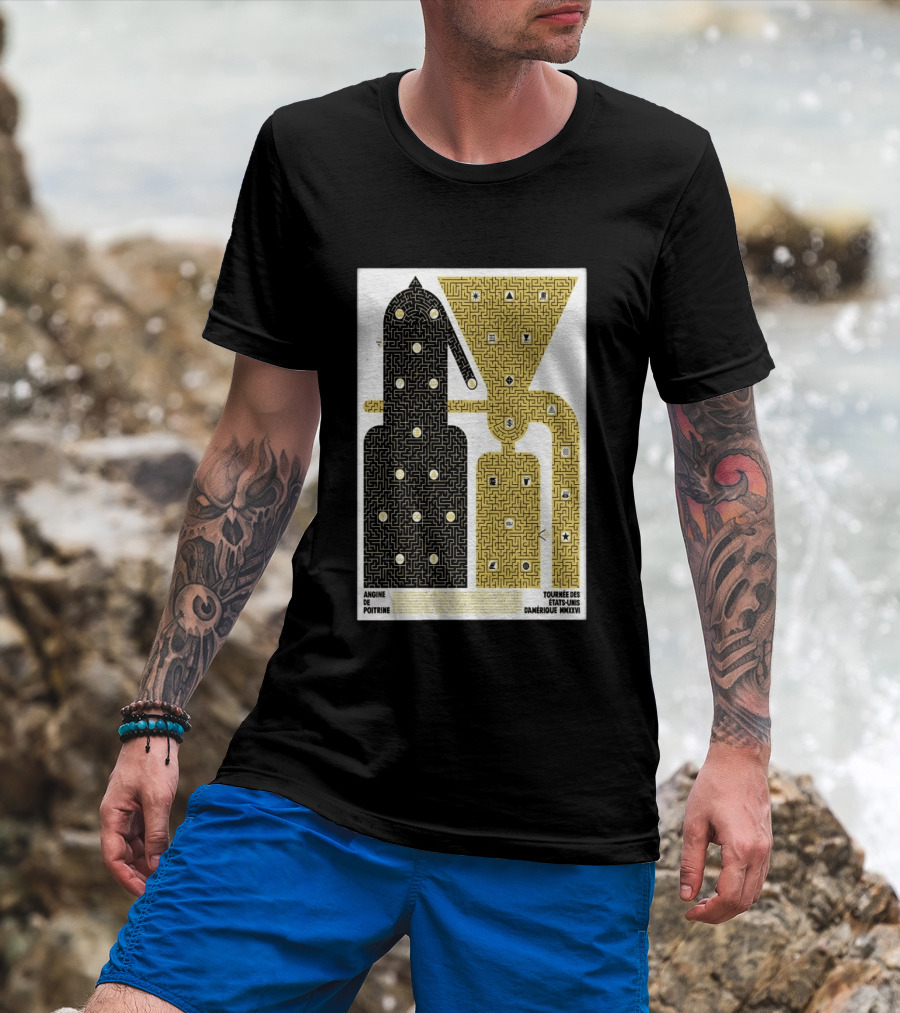 Angine De Poitrine Tournée Des États Unis D'Amérique MMXXVI Tour Music Limited T-Shirt