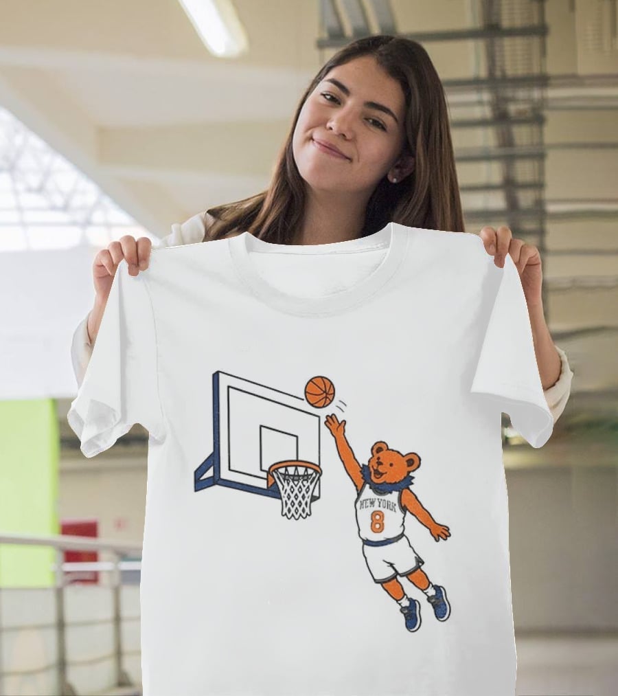 New York Knicks Grateful Dead Dancing Bear Basketball OG Anunoby Tip T-Shirt