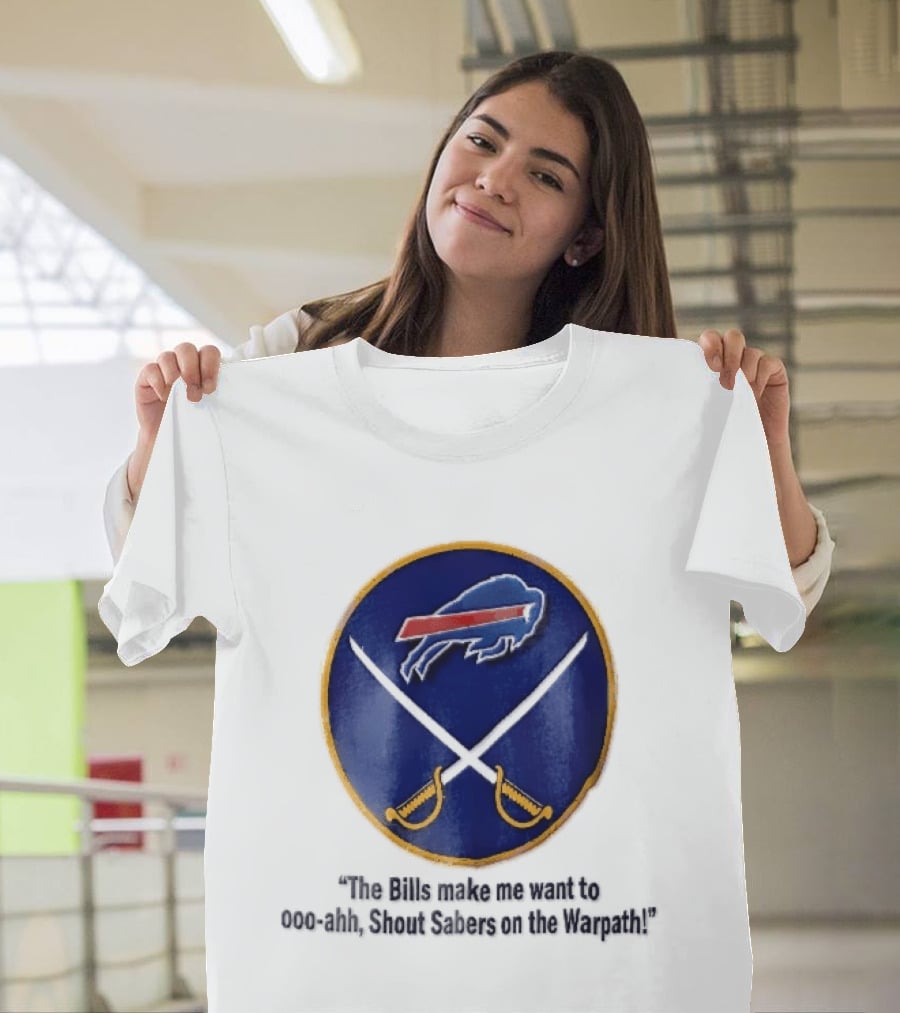 Buffalo Bills Sabers Warpath Shout Ooo Ahh Swords T-Shirt