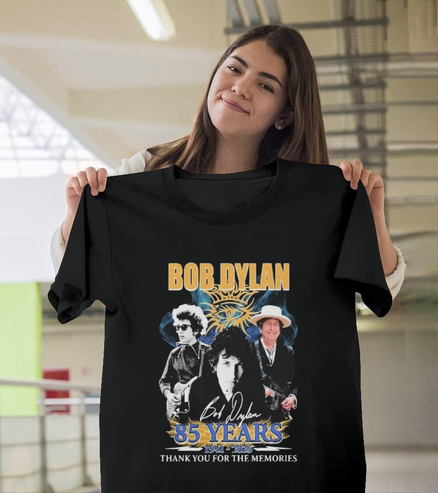 Bob Dylan 85 Years 1941 2025 Thank You For The Memories T-Shirt