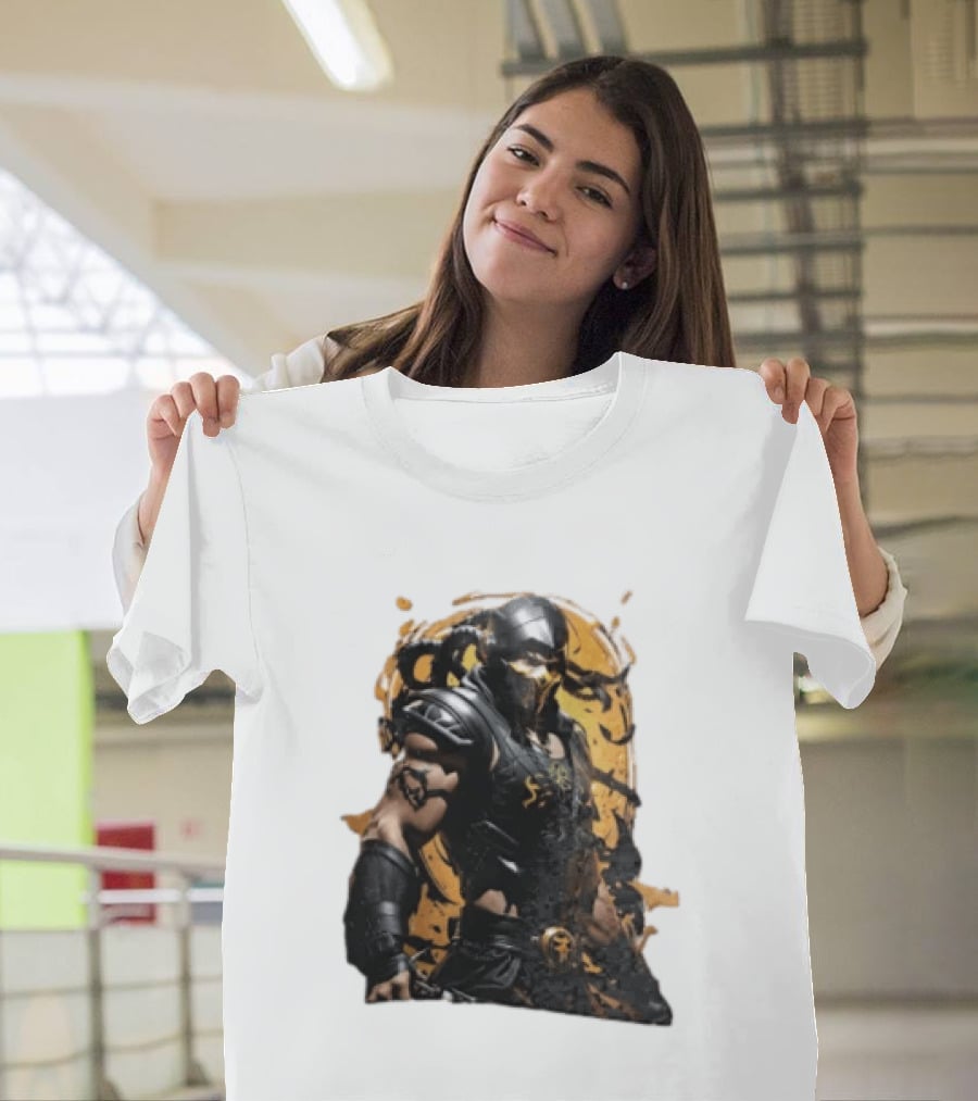 Mortal Kombat Scorpion Warrior Fighter T-Shirt