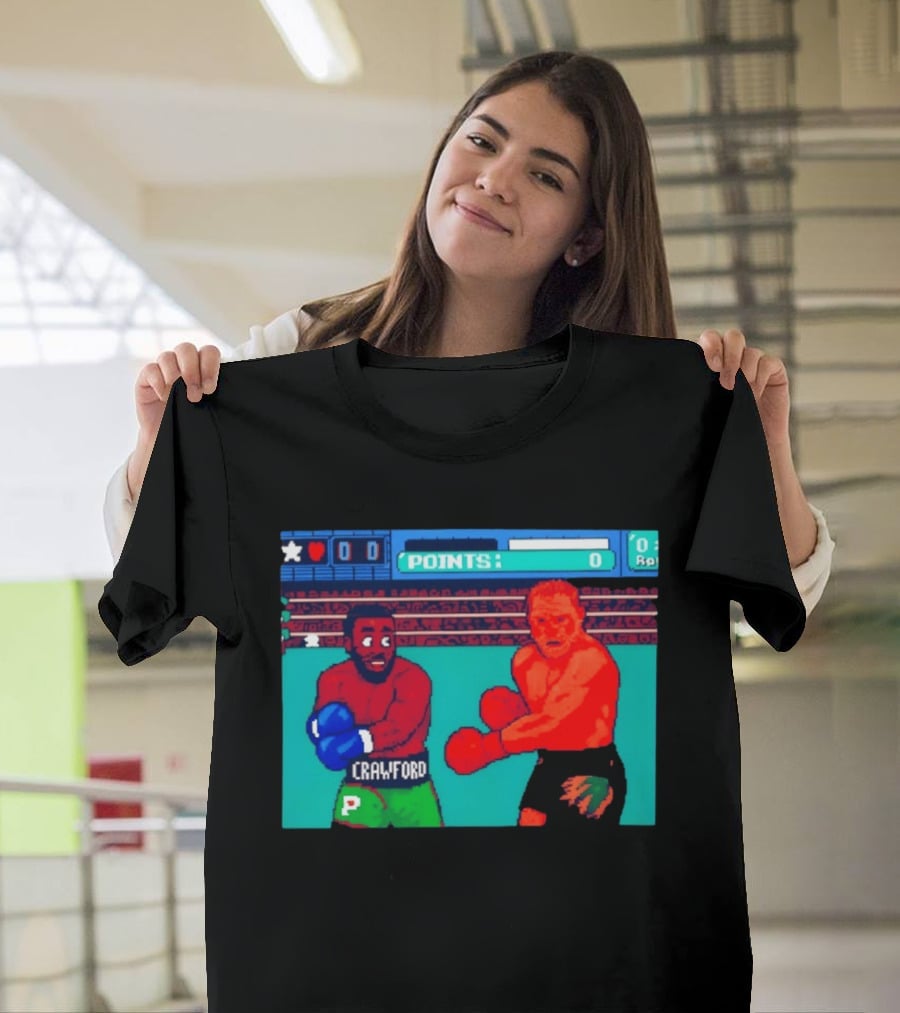 Crawford Vs Canelo Retro Boxing Arcade Game Showdown T-Shirt