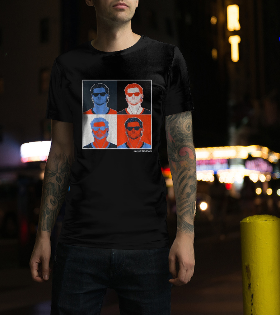 Jarrett Stidham Pop Art Denver Broncos Football Player T-Shirt