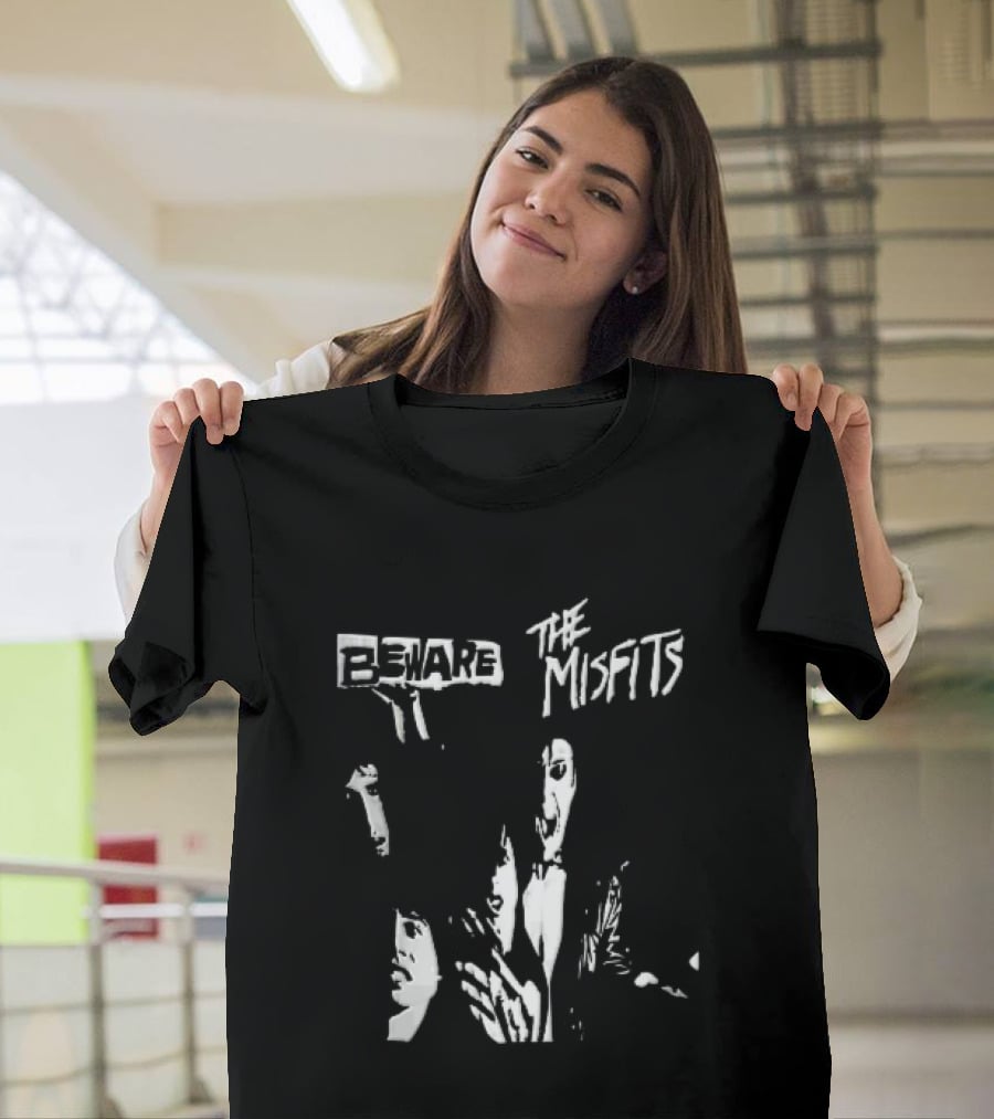 Beware The Misfits Punk Rock Band T-Shirt