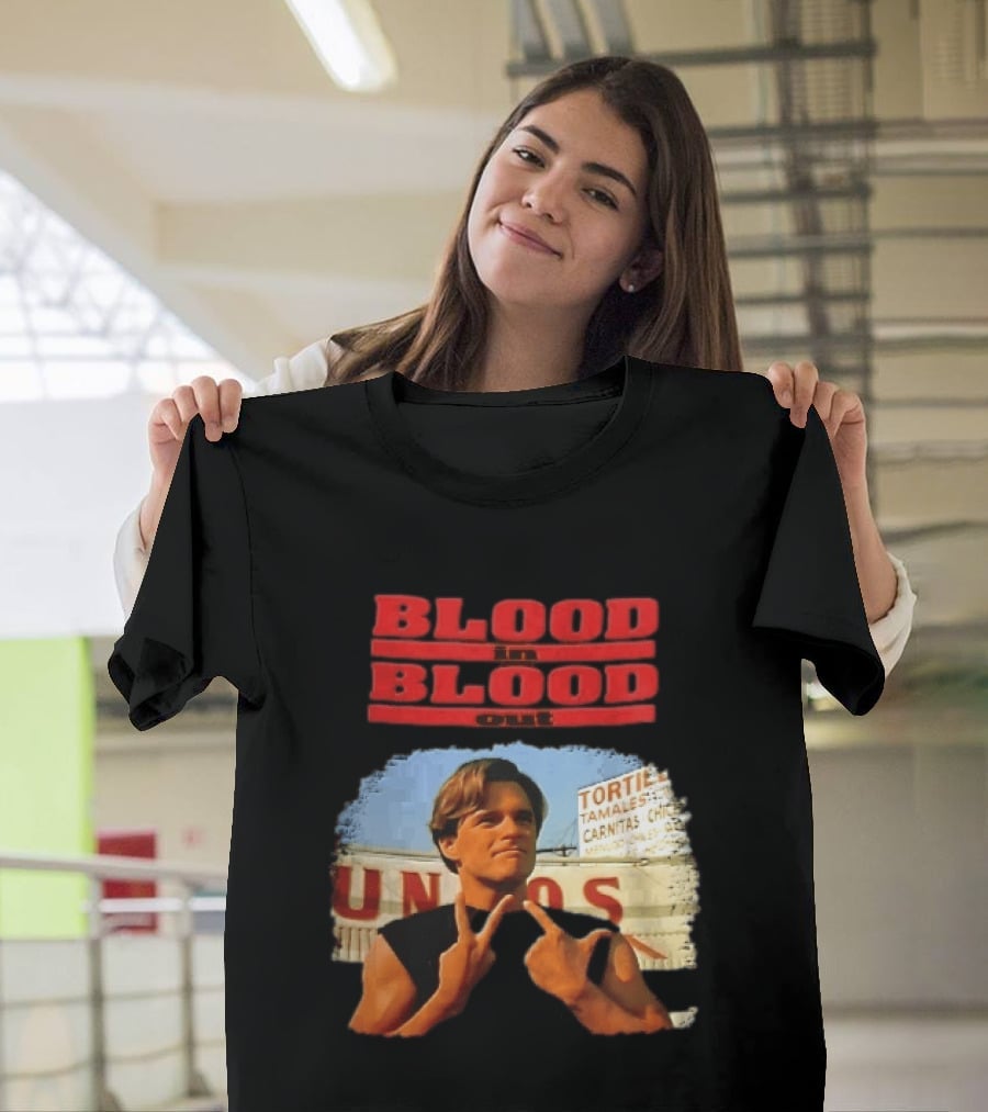 Blood In Blood Out Hand Gesture Tortillas Tamales Carnitas Image T-Shirt