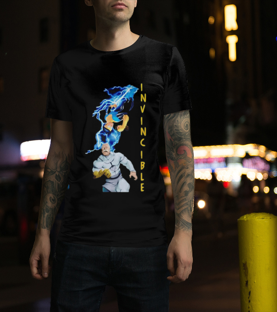 Invincible Vs Conquest Lightning Battle T-Shirt