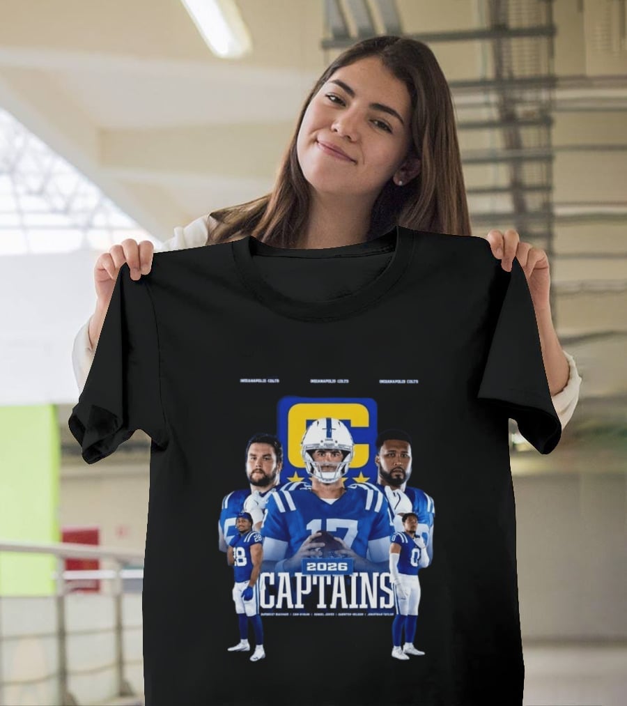 Colts Football 2026 Captains Sports Team T-Shirt