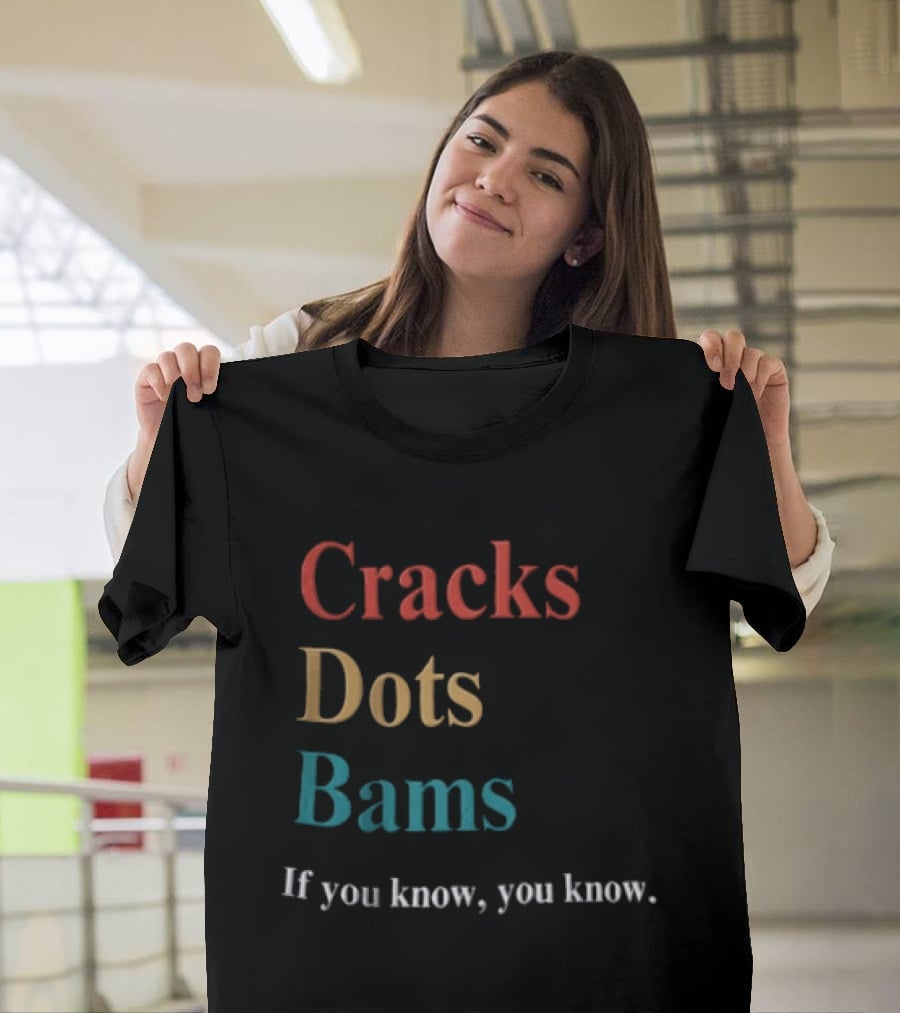 Cracks Dots Bams If You Know You Know Mahjong Tile Set Clever Reference T-Shirt