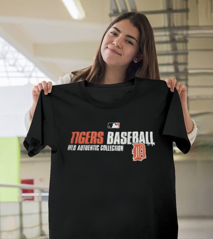 Detroit Tigers MLB Authentic Collection Old English D Baseball T-Shirt
