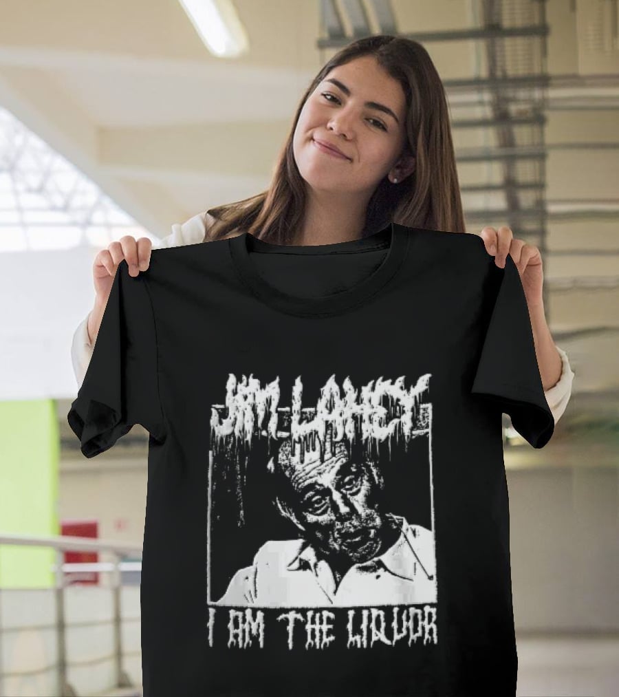 Jim Lahey I Am The Liquor Death Metal Halftone T-Shirt