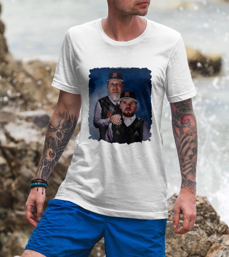 Brock Wilken And Luke Step Brothers N Cap Baseball T-Shirt