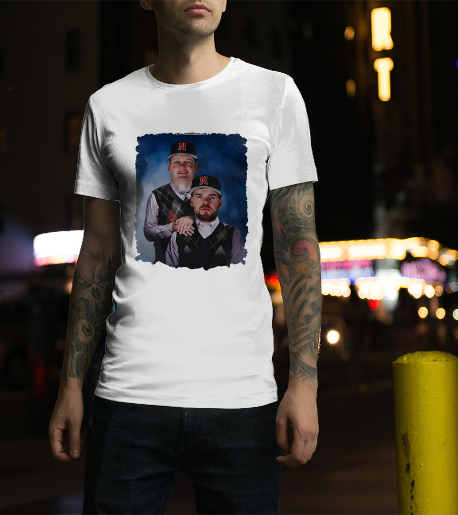 Brock Wilken And Luke Step Brothers N Cap Baseball T-Shirt