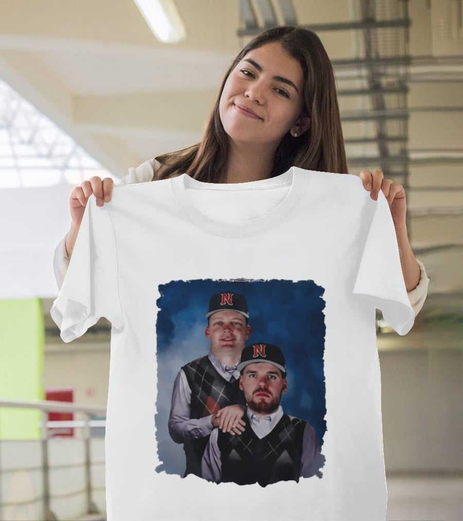 Brock Wilken And Luke Step Brothers N Cap Baseball T-Shirt