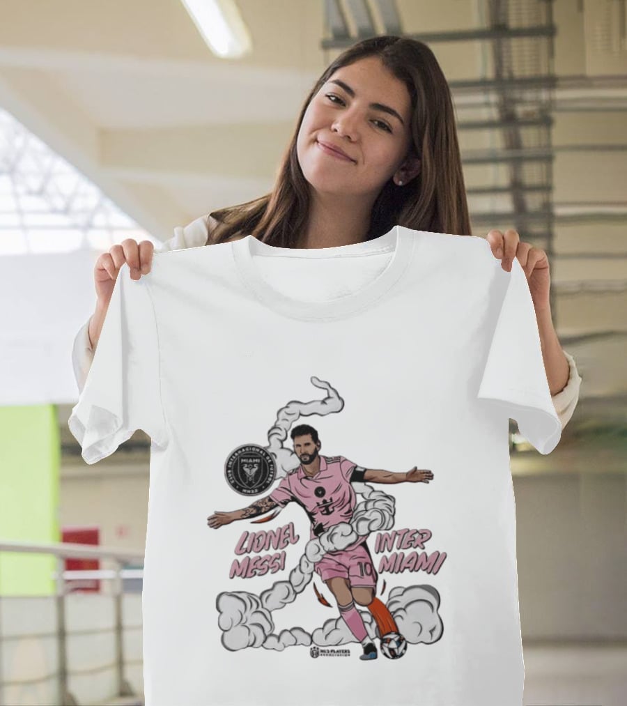 Lionel Messi Inter Miami CF 10 Soccer Player Pose MLS T-Shirt