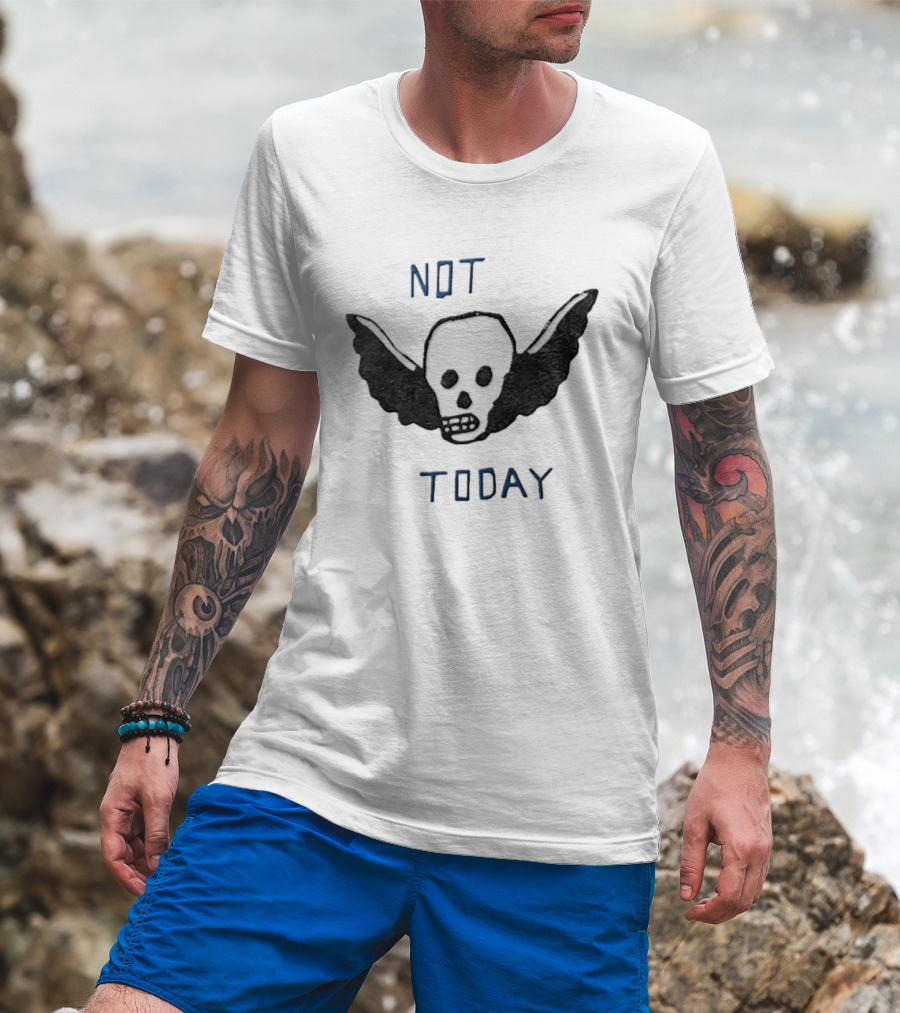 Outer Banks Not Today Skull Winged Graphic Chase Stokes John B T-Shirt
