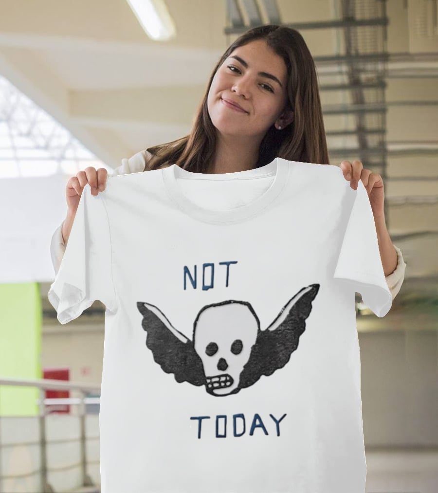 Outer Banks Not Today Skull Winged Graphic Chase Stokes John B T-Shirt