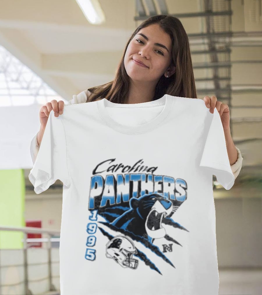 Carolina Panthers 1995 Bagheera All Star Scratch Claws T-Shirt