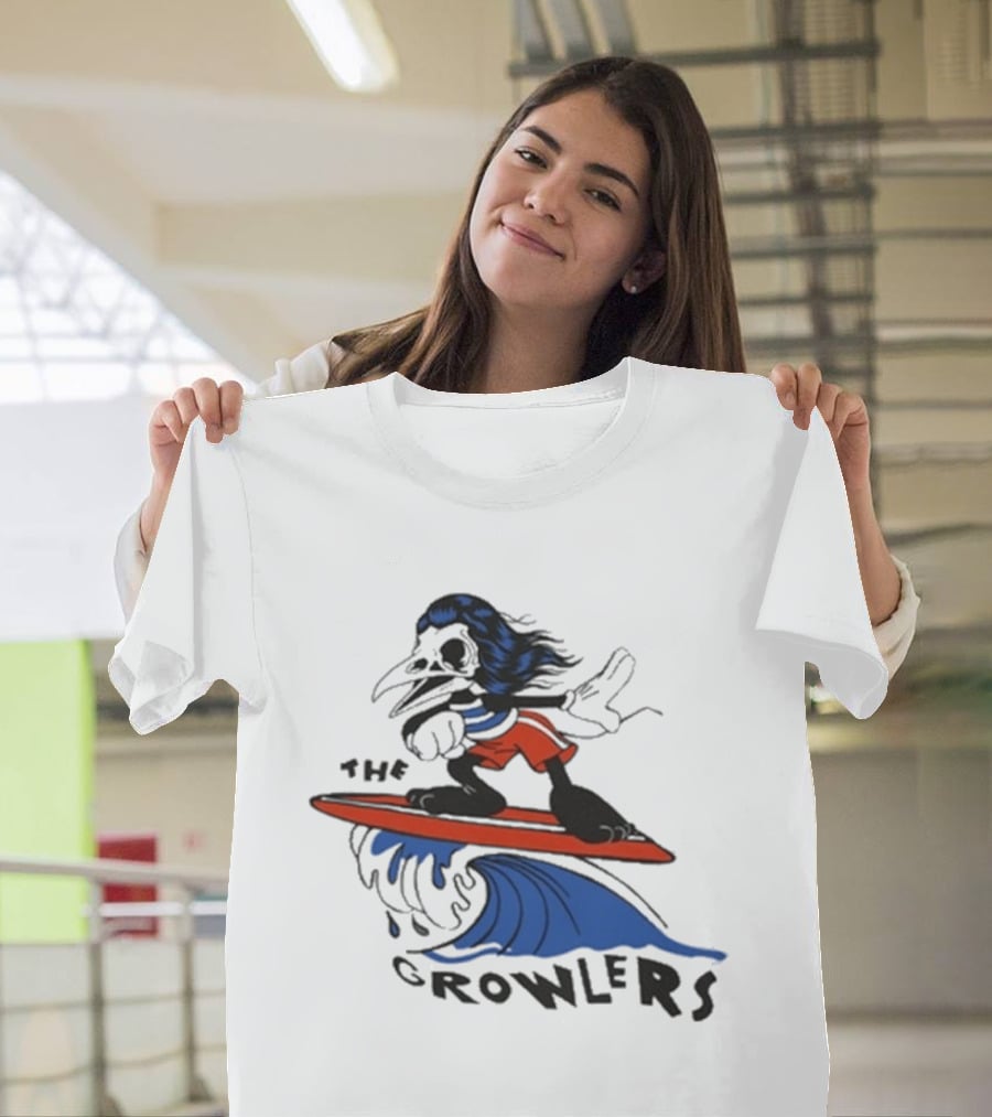 The Growlers Surfing Cartoon Character Wave Adventure T-Shirt