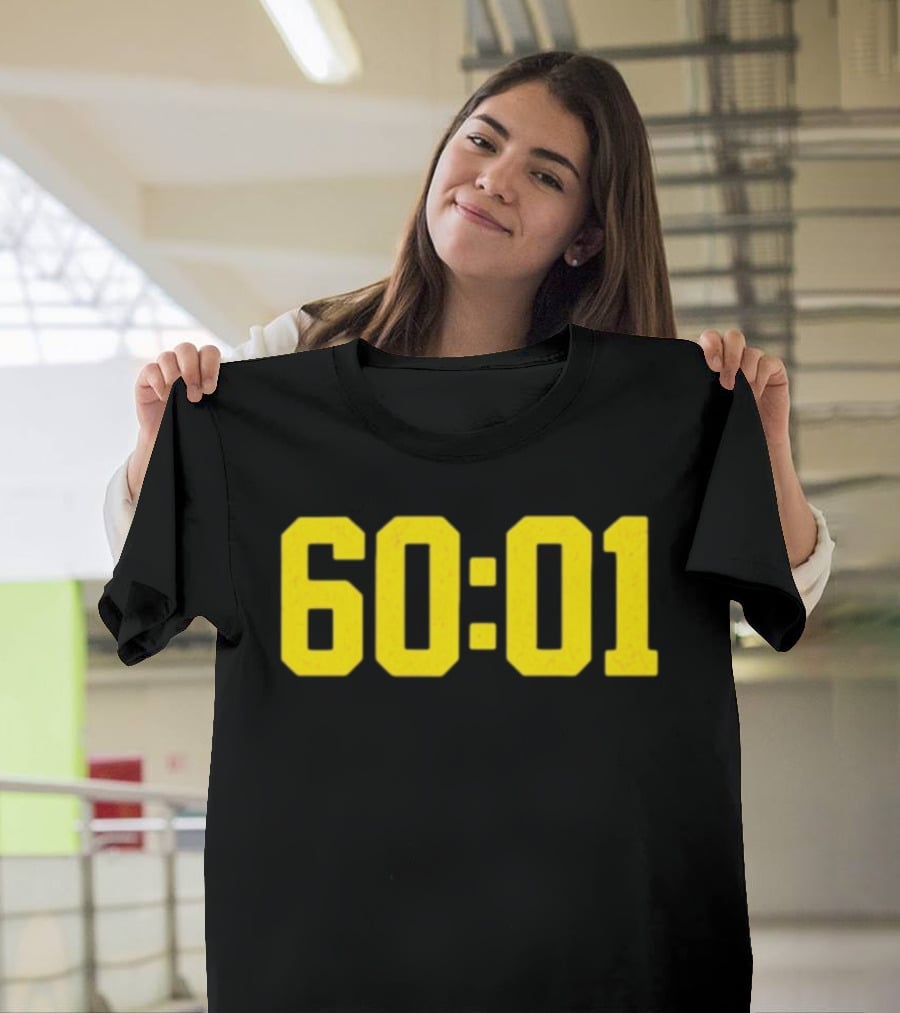 Michigan Wolverines 60 01 Sports Team Victory Time Code T-Shirt