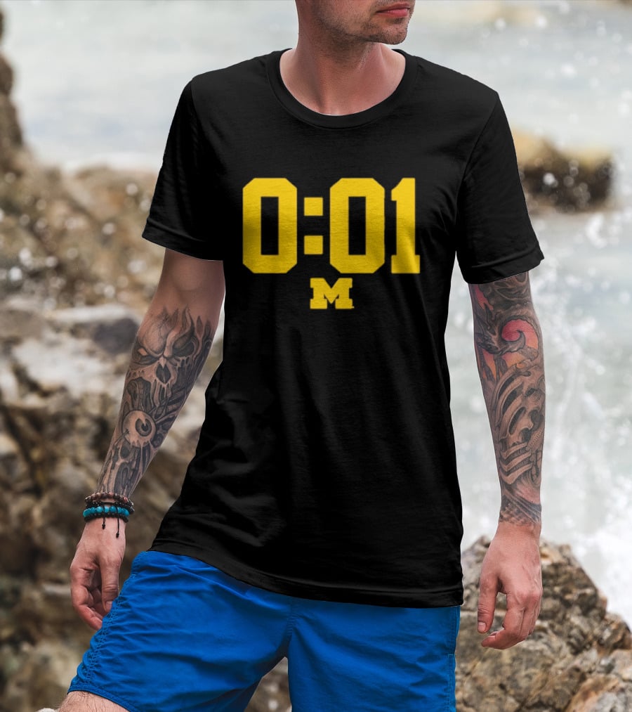 Michigan Wolverines 0.01 Seconds M T-Shirt