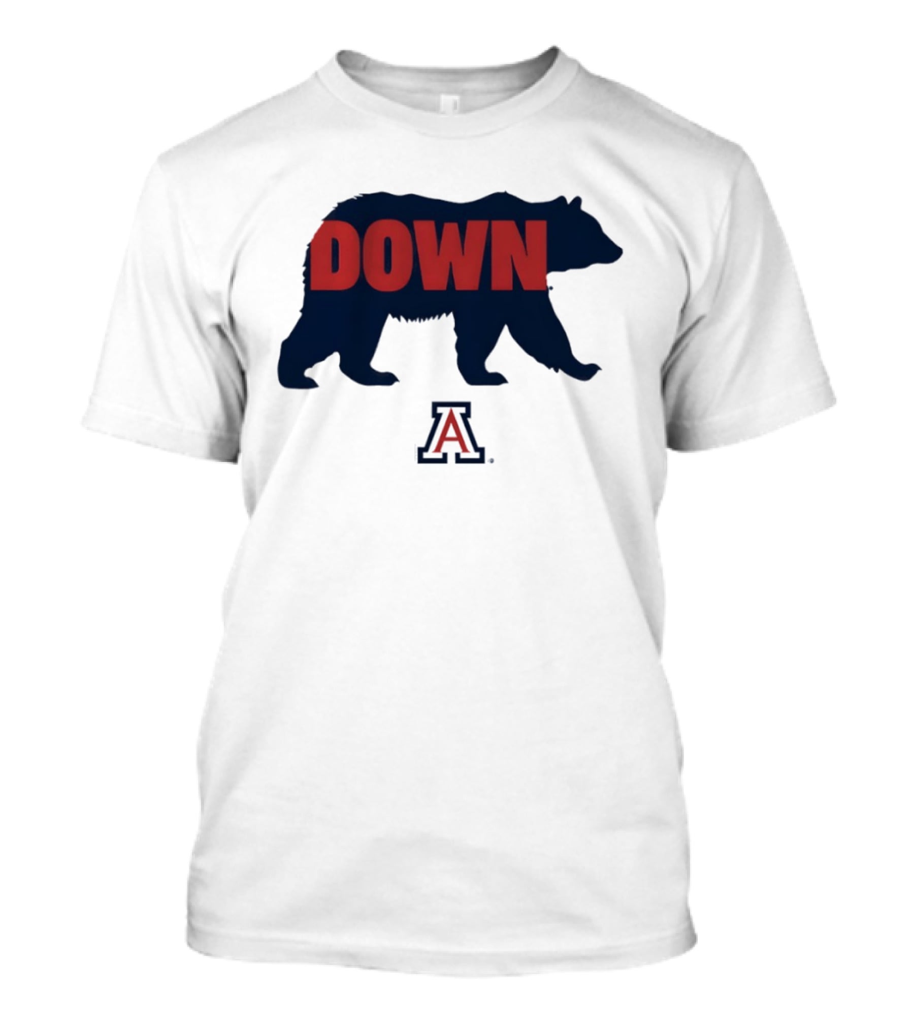 Arizona Wildcats Bear Down 2026 NCAA Men's Basketball Bear Silhouette A T-Shirt