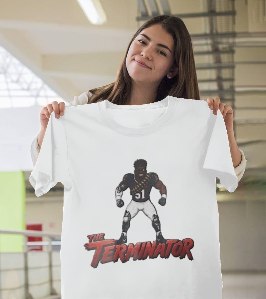 Houston Texans The Terminator Cyborg 51 Football Player T-Shirt