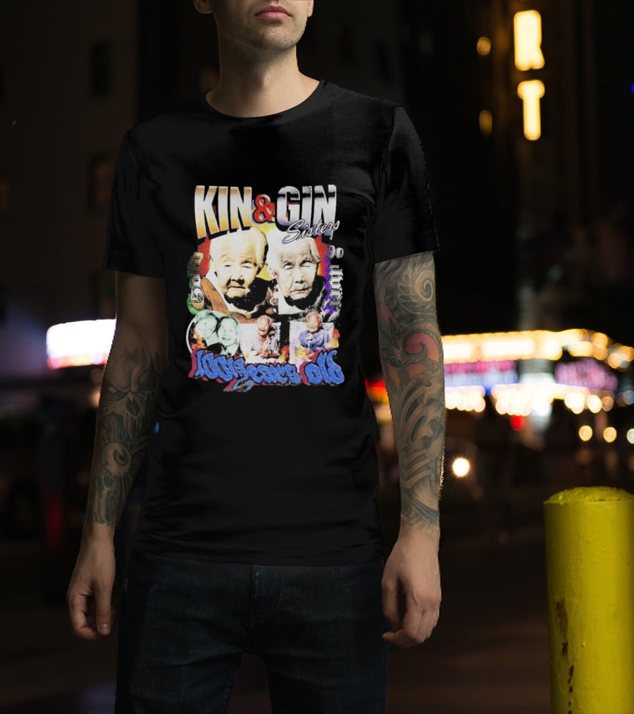 KIN & GIN Sisters 1008 Years Old 90 Logic T-Shirt