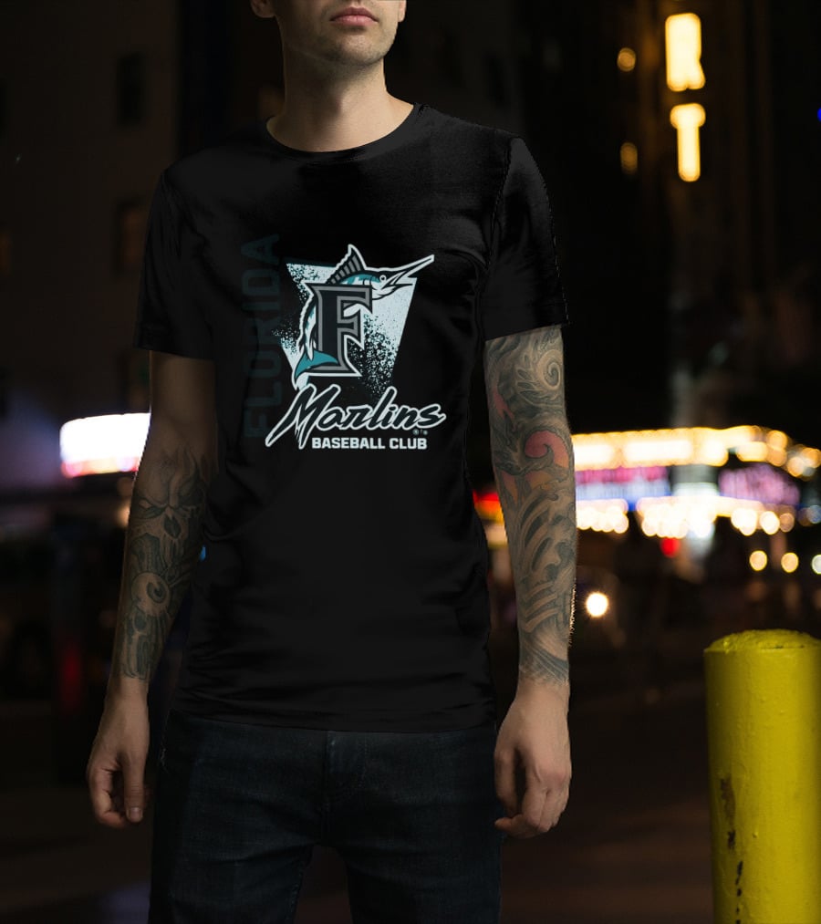 Florida Marlins Baseball Club Classic F Marlin T-Shirt