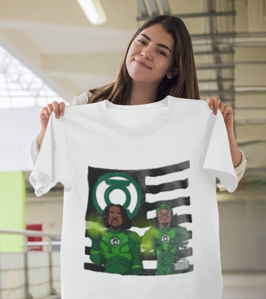 Lanterns X OutKast Comic Superheroes Green Light Power T-Shirt